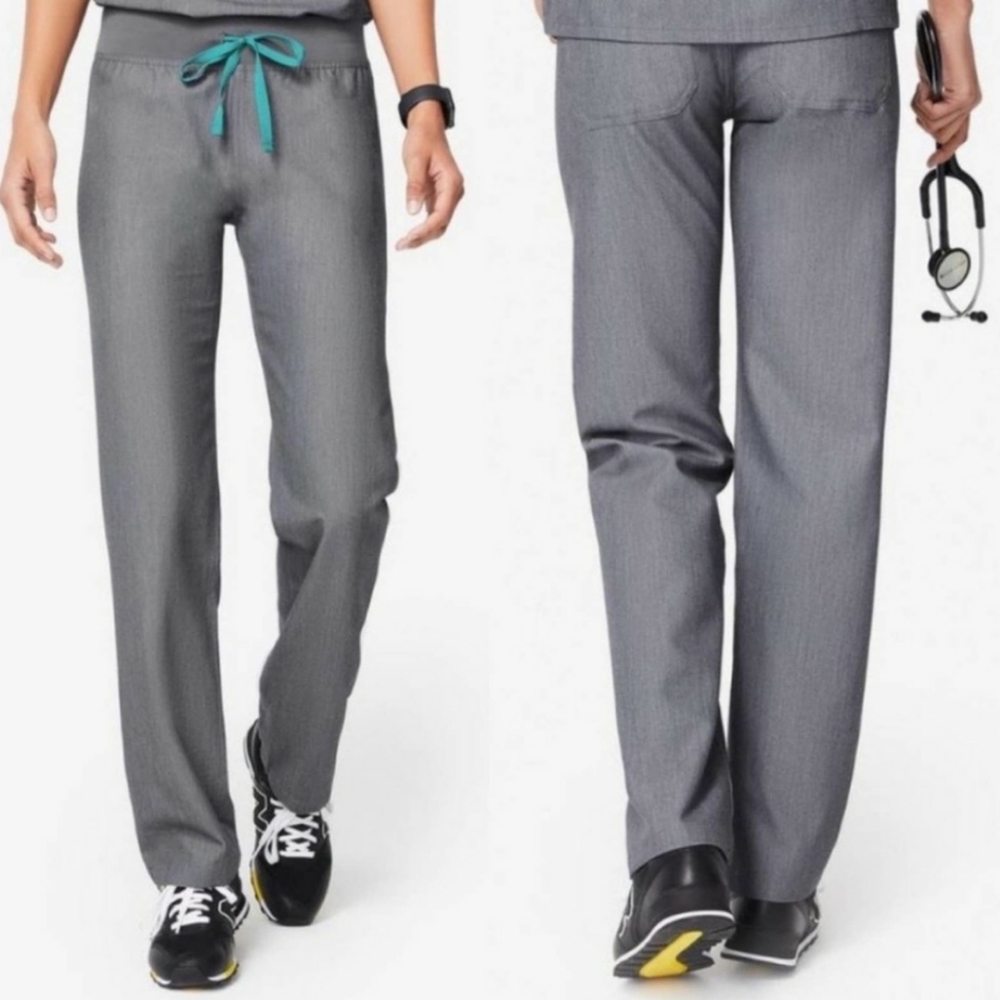 Figs Graphite Livingston Basic Scrub Pants Small